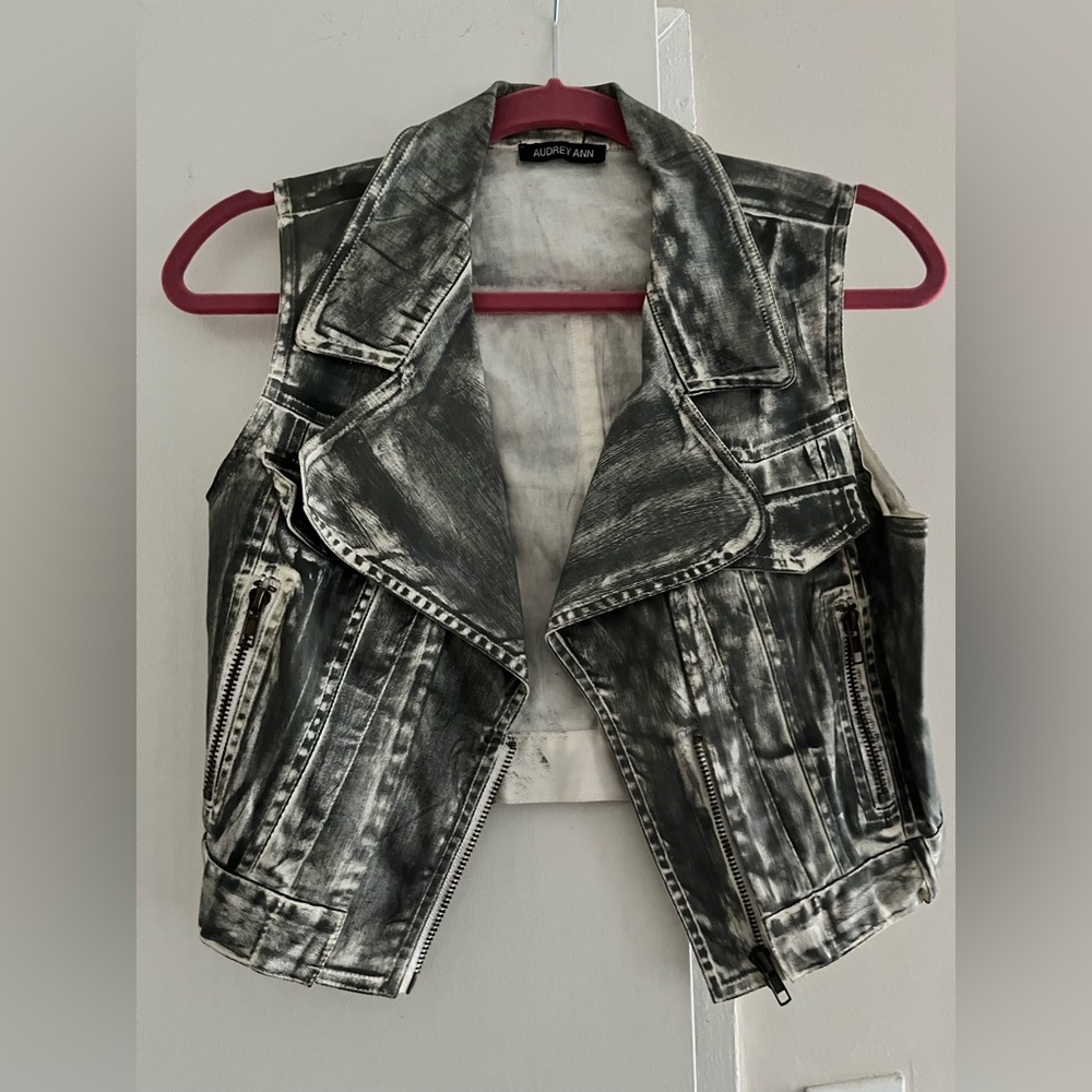 Grey Denim vest